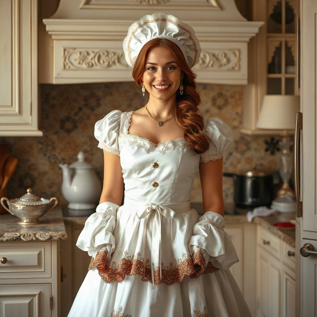 Imperial kitchen costume sweet romance drama cover with cherry dessert